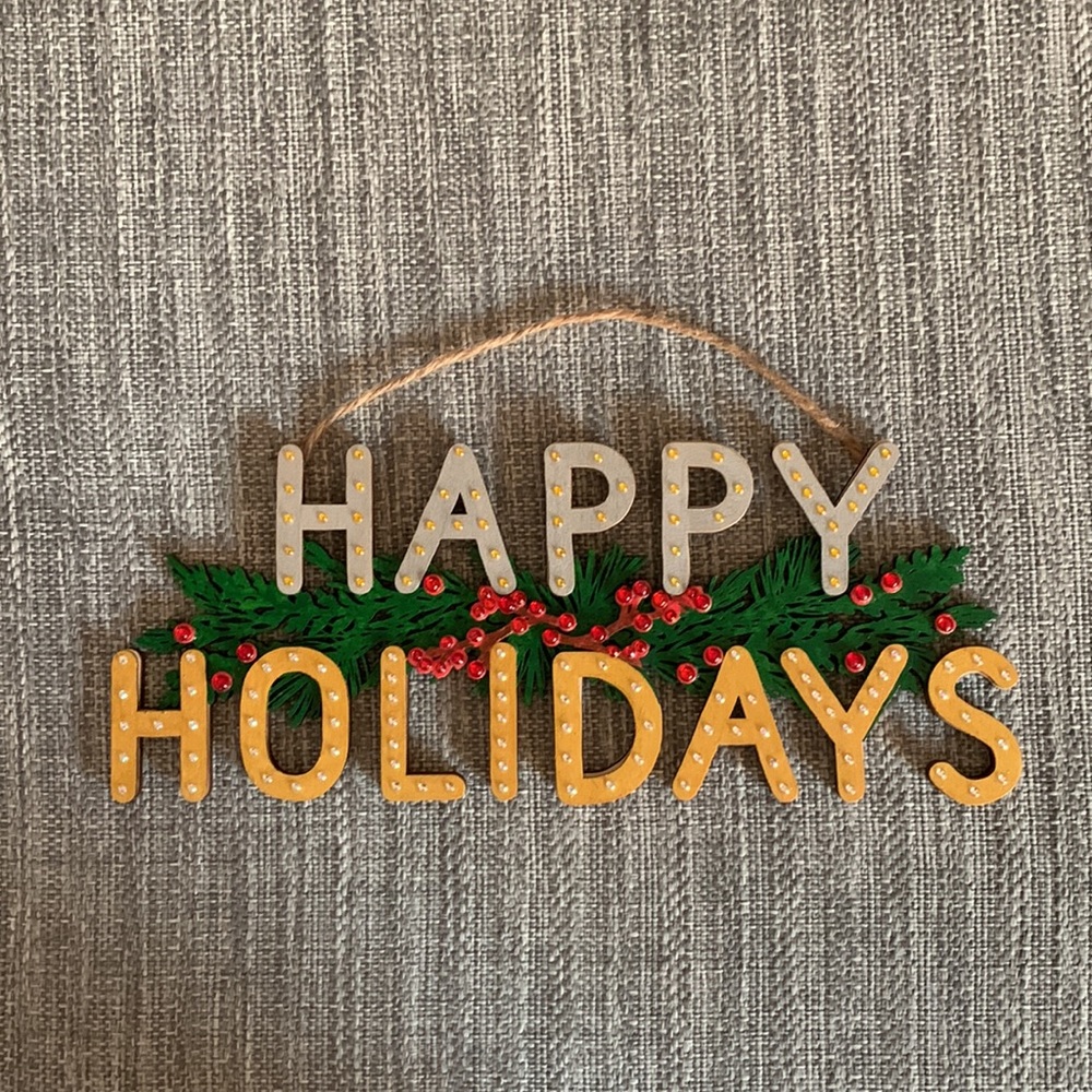 ⭐️714- Hand Painted Christmas Wall Hanging